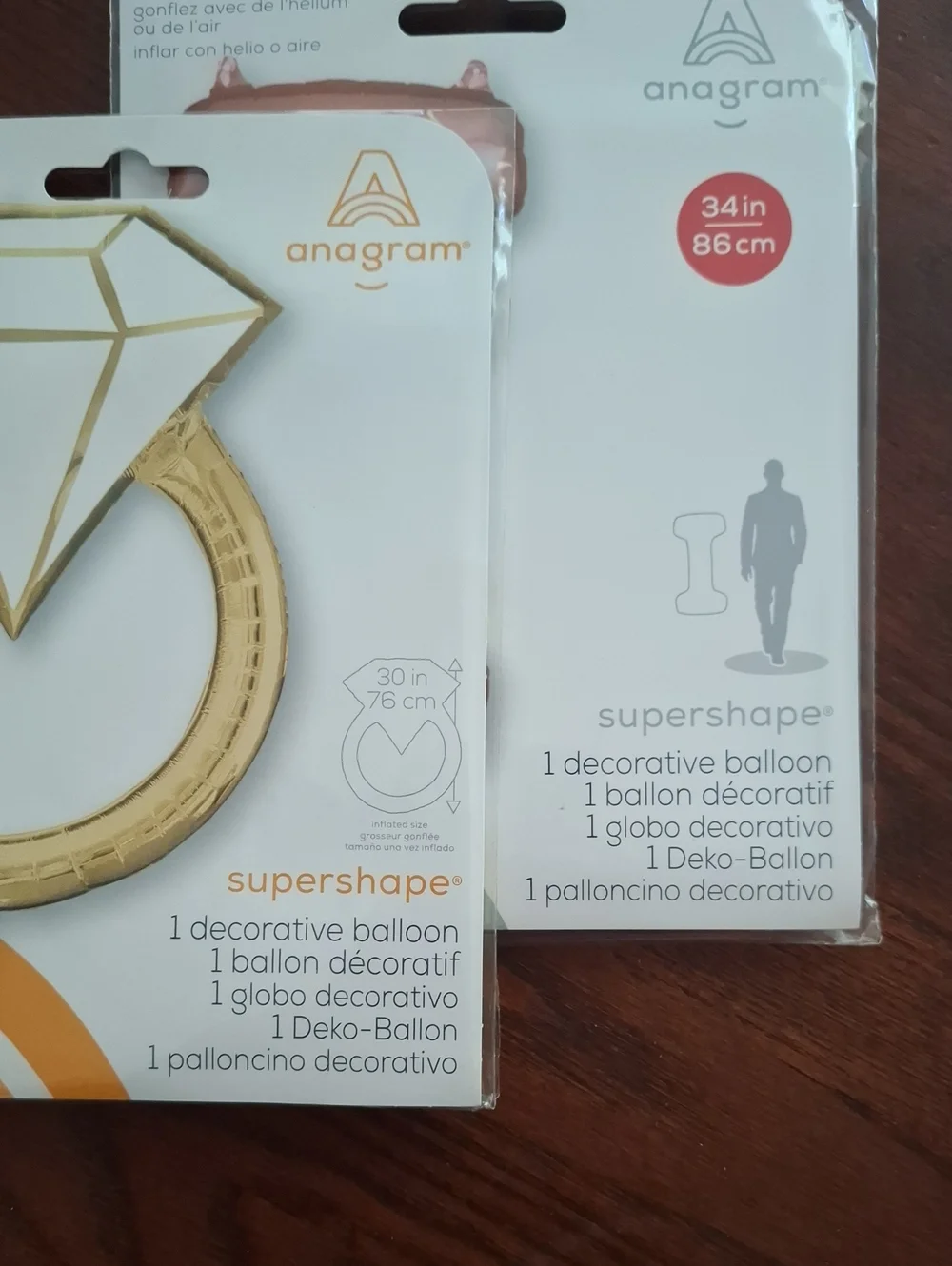 NWT Anagram Decorative Helium Balloons
